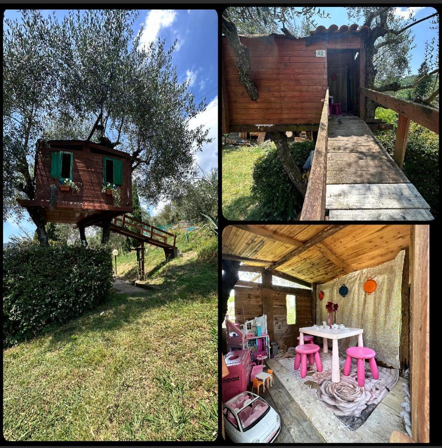 セッラヴァッレ・ピストイエーゼ Podere Degli Ulivi Familyヴィラ エクステリア 写真
